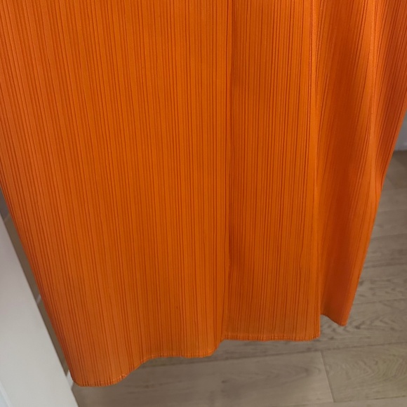 NWOT KATE HEWKO - Orange / Gold Leopard Geometric Glam Dress -One Size Fits Most - Picture 12 of 16